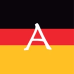 german a1, a2, b1 vocabulary trainer android application logo